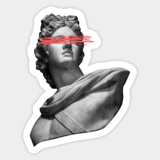 Funky Greek Statue Sticker